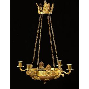 Empire Chandelier Circa 1810 H. 52 Cm, D. 42 Cm