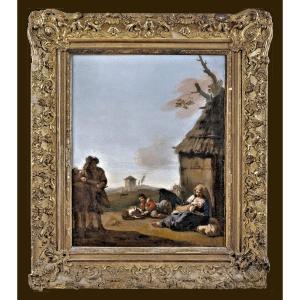 Jan Miel 1599-1663 Pastoral Idyll - Expertise Dr. Fred Meijer, Amsterdam