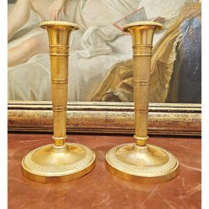 Empire Candlesticks Circa 1810