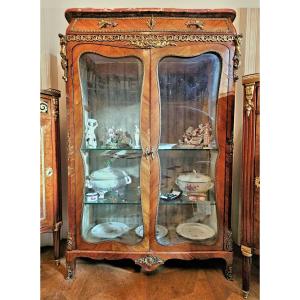 Louis XV Display Case Circa 1760 Stamped P Roussel Pierre Roussel 1723-1782
