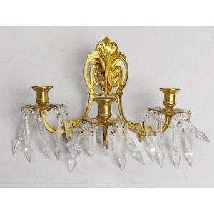 Swedish Wall Lamp Oskariansk Style Oscar Ii, King Of Sweden (1872-1907) Circa 1870 22 Cm X 28 Cm