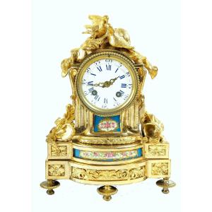 Louis XVI Clock Sèvres Porcelain “celestial Blue” Circa 1790