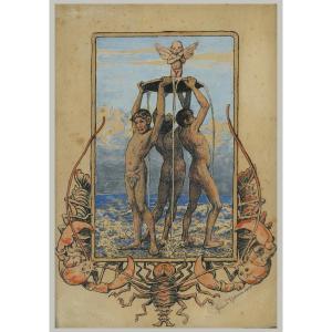 Hans Thoma (1839-1924) Wonder Of The Sea