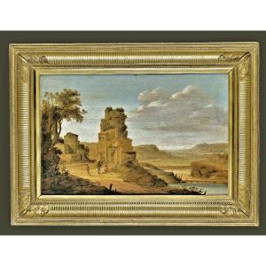 Dirck Verhaert 1610-1675 Large River Landscape - Expertise Fred Meijer, Amsterdam