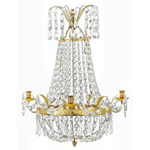 Empire Chandelier Circa 1810 H. 60 Cm, D. 49 Cm  