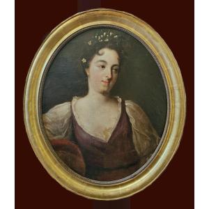 Bon Boullogne 1649 - 1717 Portrait Of A Lady Expertise - Expertise François Marandet London