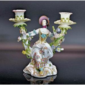 Meissen Porcelain Circa 1760 Model By Johann Joachim Kaendler Chandelier