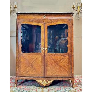 Louis XV Display Cabinet, Stamped L.boudin, Circa 1765. Made By Leonard Bodin (1735-1807), Master, March 4, 1761.   