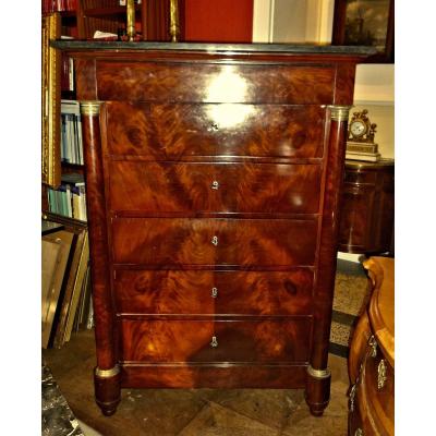  Chiffonnier France Empire Nineteenth Century Mahogany 58x 102 X145 Cm