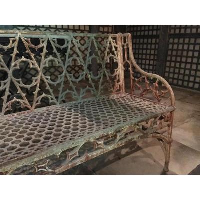 Set Of Two Nineteenth Gothic Benches
