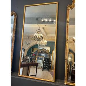 Large 19th Century Bistro Mirror 191 X 93 Cm