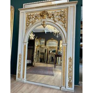Very Large Woodwork Mirror 1900