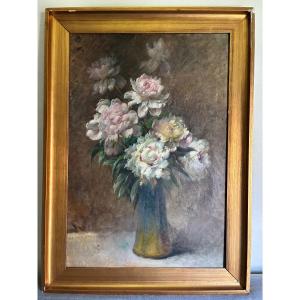 The Peonies. Marcel De Chollet. (1855-1924).