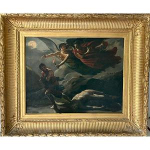  Follower Of Pierre Paul Prud'hon. "justice And Divine Vengeance Pursuing Crime." 