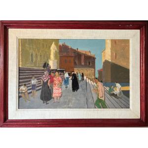 Lively Italian City. Adrien Holy. 1949.