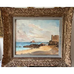 Edmond Céria. Saint Malo. The Port Of Petit Bé.