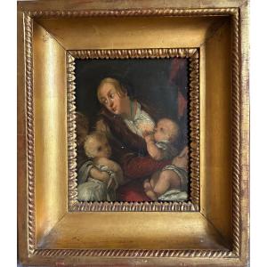 Charity. Follower Of Goltzius Geldorp ( 1553- 1618 ).
