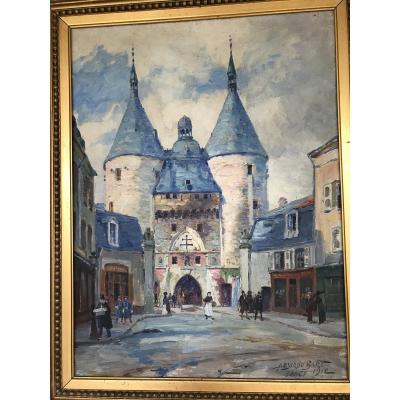 Oil On Canvas Nancy Door