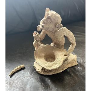 Alexandre Clerget (1856-1931): Original Terracotta 1876