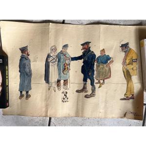 Pierre Louÿs: 2 Rare Drawings