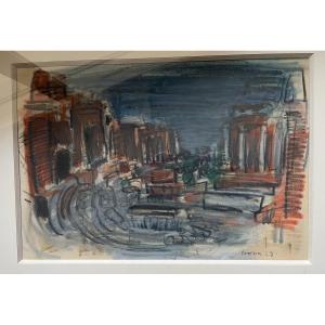 André Cottavoz: Oil Pastel