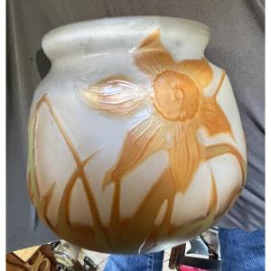 Glass Vase Emile Galle