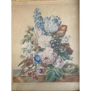 Watercolor 1820 Dans Le Gout By Pierre-joseph Redouté (1759-1840) Or Pupil