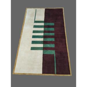 Art Deco Style Hand Knotted Rug