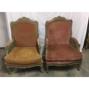 Pair Of Bergeres Louis XV