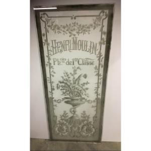 Engraved And Frosted Glass