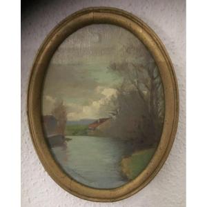 Small Painting By R. Fernier