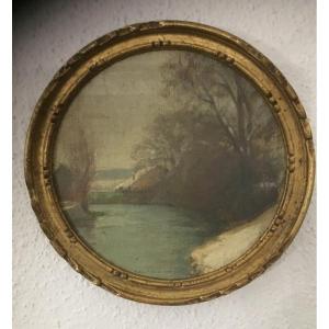 Small Painting By R. Fernier