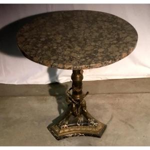 Bronze Pedestal Table