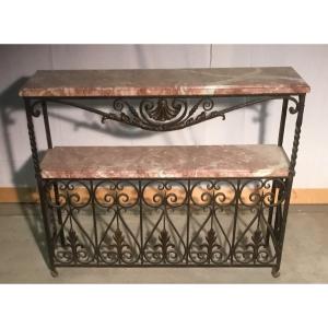 Wrought Iron Console