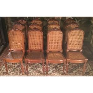12 Napoleon III Chairs