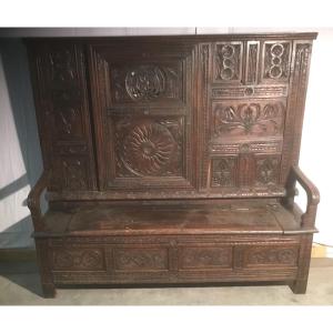 Carved Chest Bench