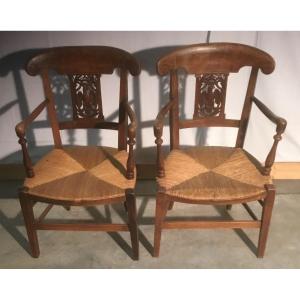Pair Of Directoire Armchairs
