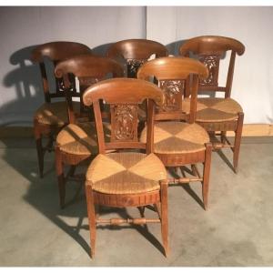6 Directoire Chairs