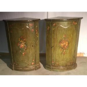 Pair Of Pine Corner Units