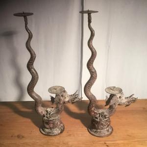 Dragon Candleholders