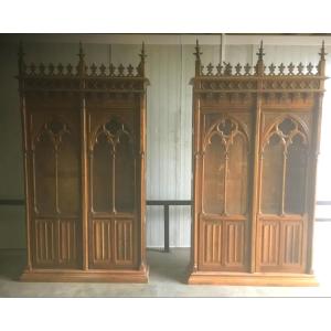 Pair Of Neo-gothic Bookcases