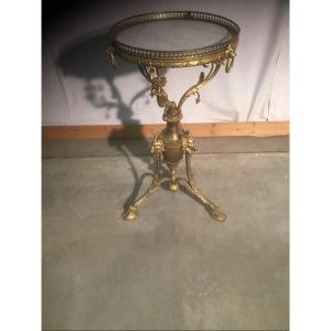 Bronze Pedestal Table