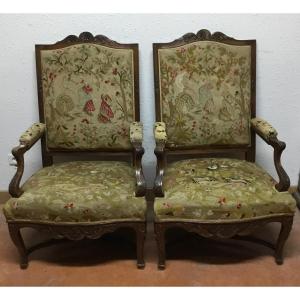 Pair Of Regency Style Armchair