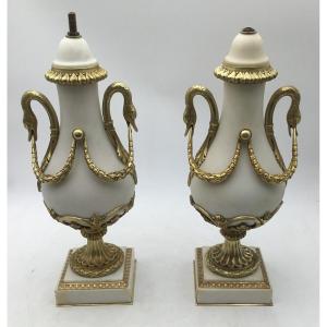 Pair Of Napoleon III Fire Pot