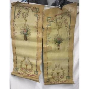 Pair Of Woodwork Painting