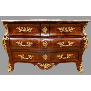 Tomb Shaped Chest Of Drawers Louis XV Period.