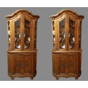 Pair Of Display Cabinets