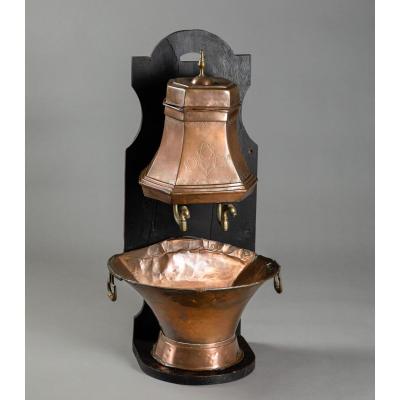 Copper Fountain With Its Support