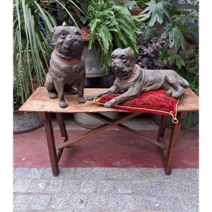 Twoterracotta Dogs 