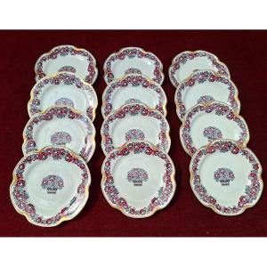 12 Small Art Deco Plates